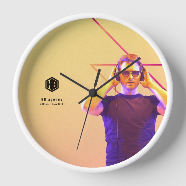 HB Clock - #HBFam (Front)