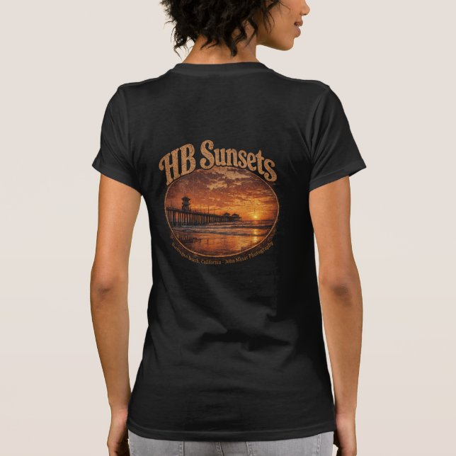 HB Sunsets T-Shirt  (Women)  (Back)