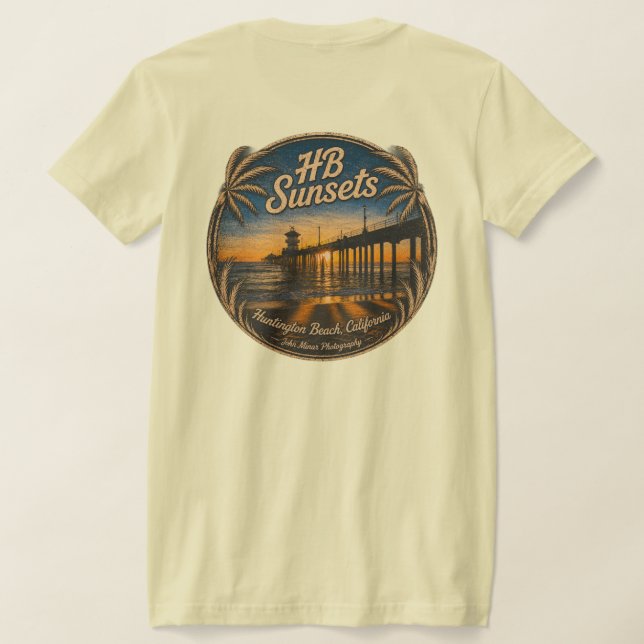 HB Sunsets (Women)  T-Shirt (Laydown Back)
