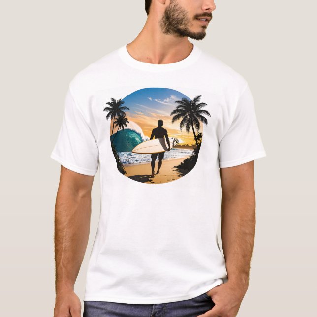 HB Surf & Sunsets T Shirts  (Front)