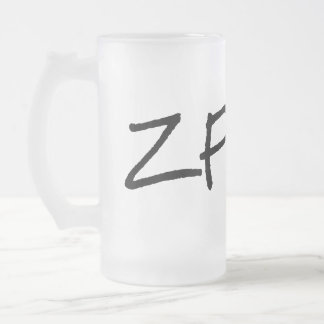 HB ZF FROSTED GLASS BEER MUG