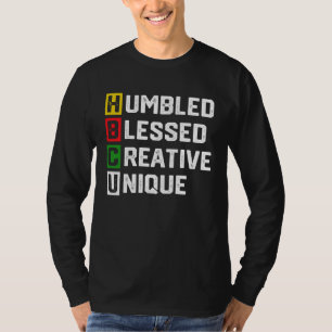 HBCU Apparel African Humbled Blessed Creative Uniq T-Shirt