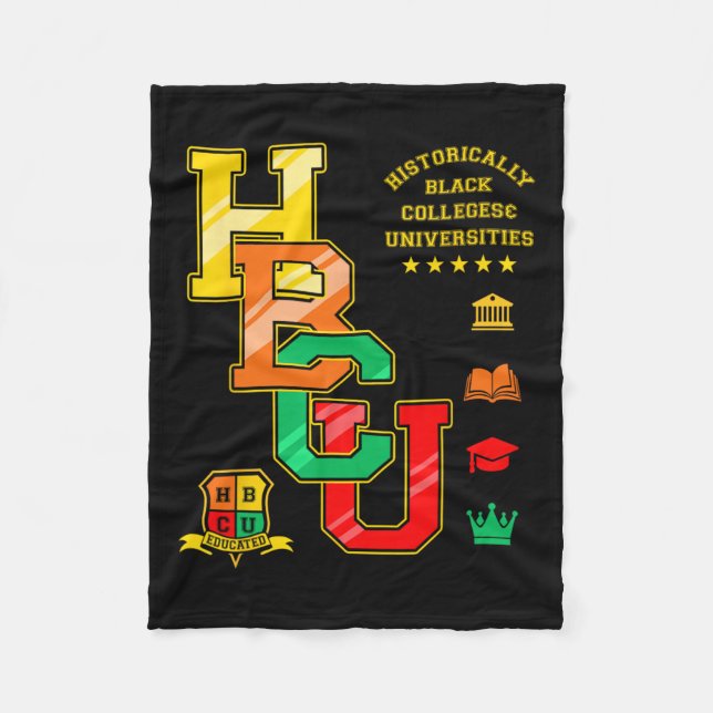 Hbcu Apparel Historically Black Colleges Universit Fleece Blanket (Front)