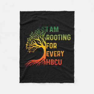 Hbcu Black History Month I'm Rooting For Every Hbc Fleece Blanket