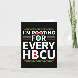 Hbcu Black History Pride Historical Black College Card