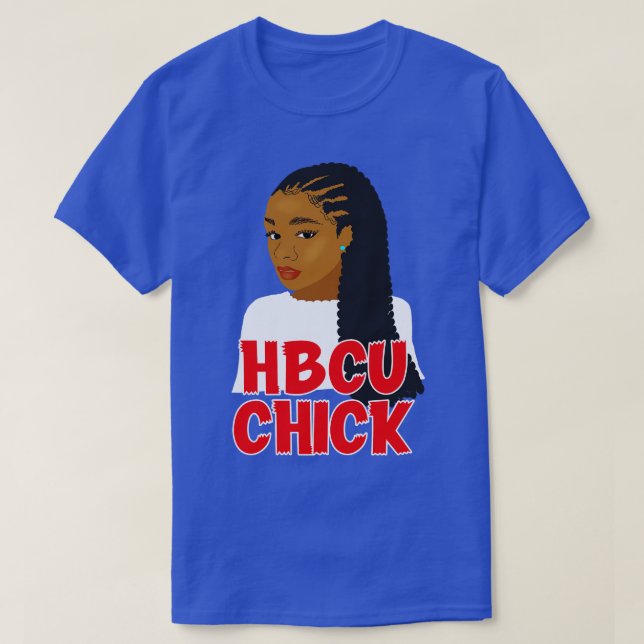 HBCU Chick Braids T-Shirt (Design Front)