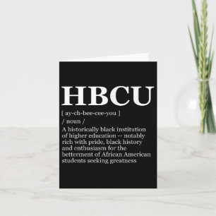 Hbcu Colleges & Universities Black History Mon Card