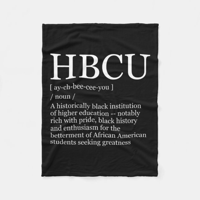 Hbcu Colleges And Universities Black History Month Fleece Blanket (Front)