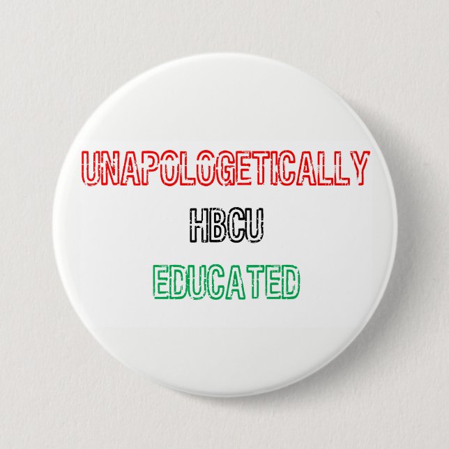HBCU Educated 7.5 Cm Round Badge (Front)