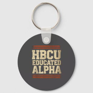 Hbcu Educated Alpha Historical Black College Alumn Key Ring