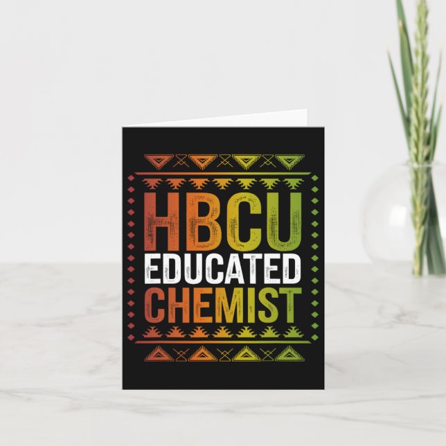 Hbcu Educated Chemist Black History Month Future G Card (Front)