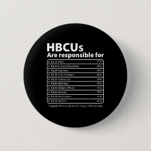 Hbcu Facts Melanin College Educated Black History 6 Cm Round Badge