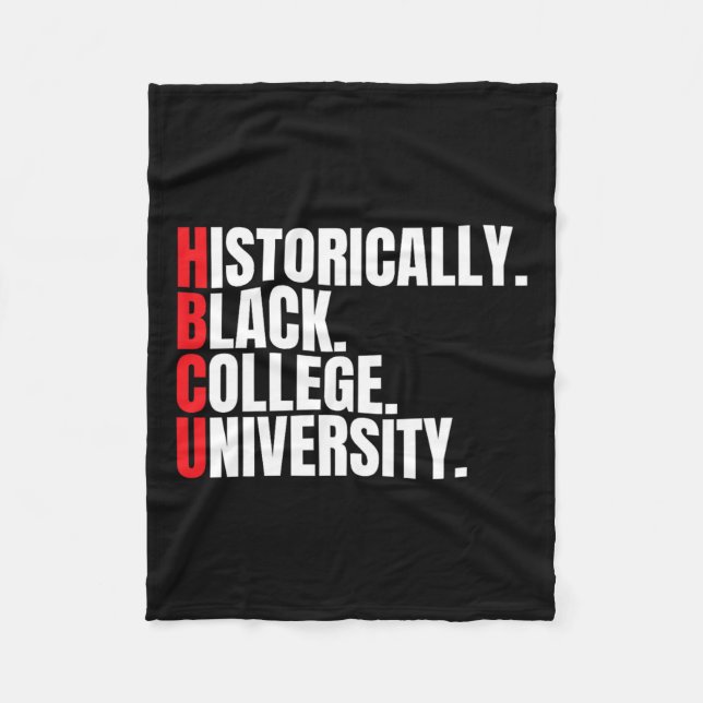 Hbcu Historically Black College And University Men Fleece Blanket (Front)