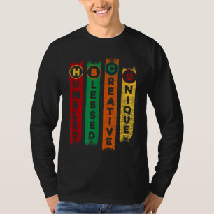 HBCU Humbled Blessed Creative Unique Black College T-Shirt