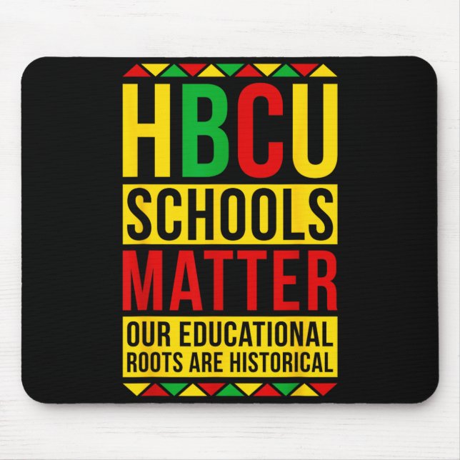 HBCU School Proud Historical Black College Mouse Pad (Front)