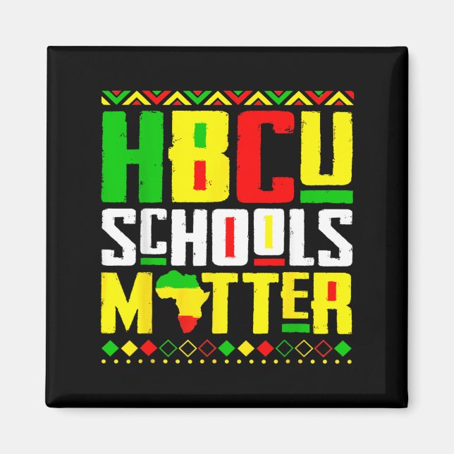 HBCU Schools Historical Alumni Black College Magnet (Front)