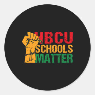Hbcu Schools Problem Black History Month  Classic Round Sticker