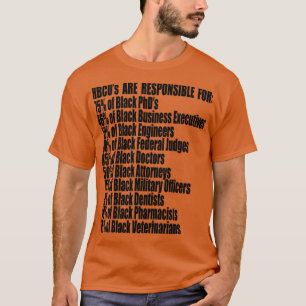 HBCUs Are Responsible For Alum Statistics Black T-Shirt