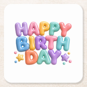 HBD SQUARE PAPER COASTER