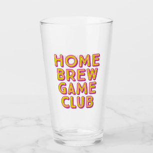 HBGC Pint Glass - Yellow / Purple Logo