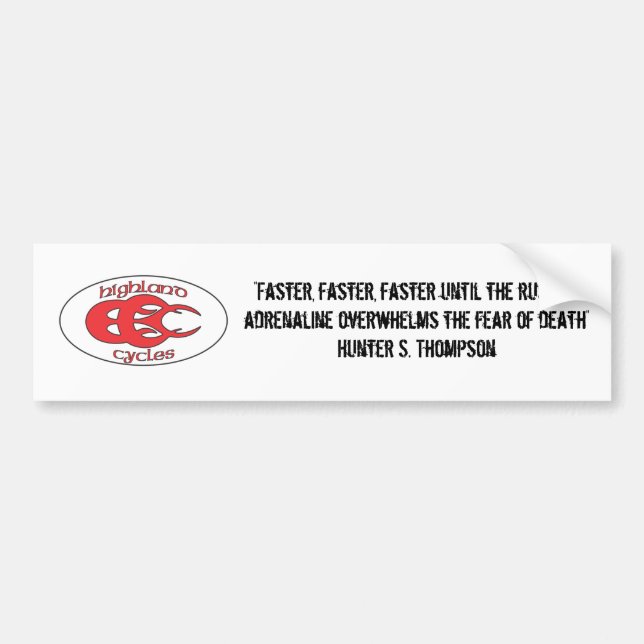 HC Quote Bumper Sticker (Front)