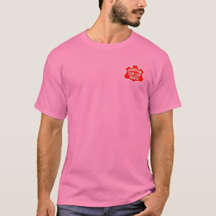 HCCR frilly pink T-Shirt with red logo