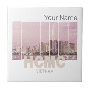 HCMC Saigon (Ho-Chi-Minh-City) Skyline Vietnam Tile