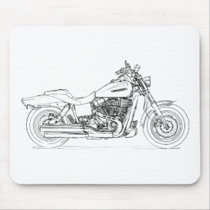 HD CVO Dyna Fat Bob 2009 Mouse Pad