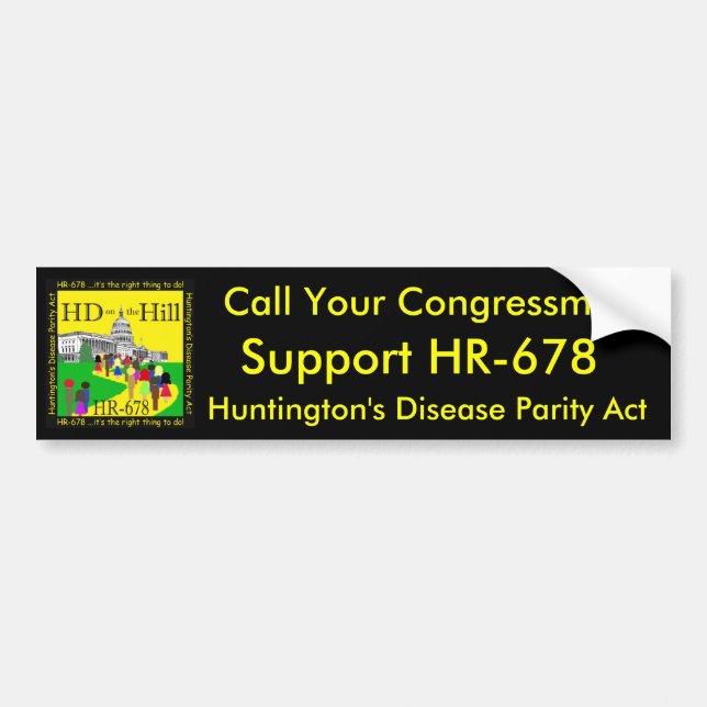 HD on the Hill Bumper Sticker (Front)