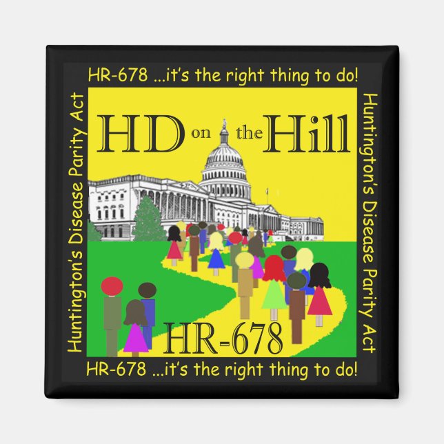HD on the Hill Magnet (Front)