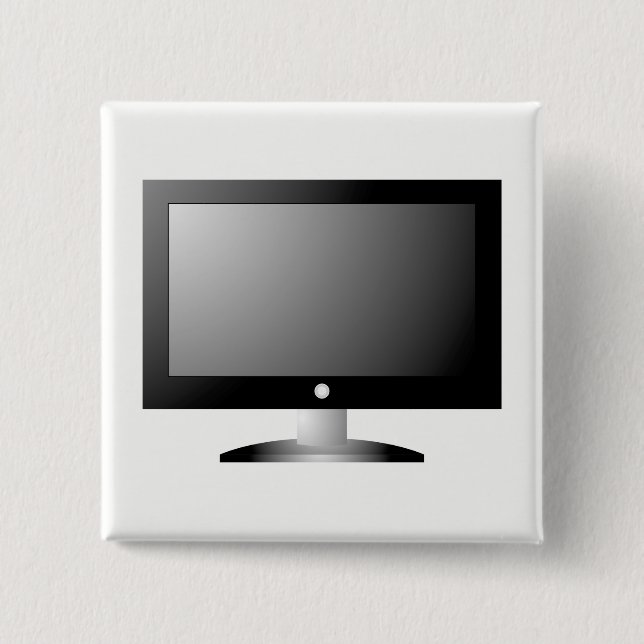 HD TV 15 CM SQUARE BADGE (Front)