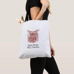HD. WT Tote Bag - White with Black Handle