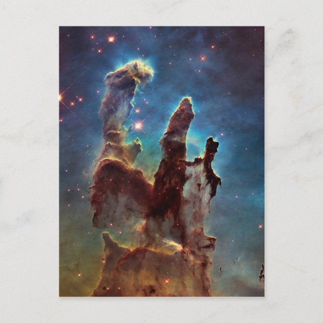 HDR Eagle Nebula Pillars of Creation Postcard (Front)