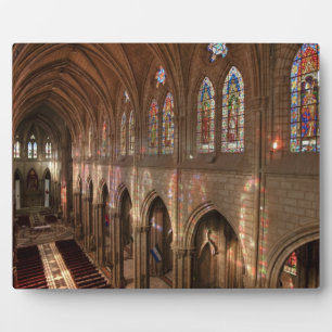 HDR image of Basilica interior, Quito, Ecuador Plaque