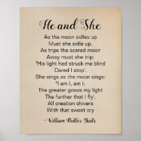 He and She Poem by William Butler Yeats Vintage