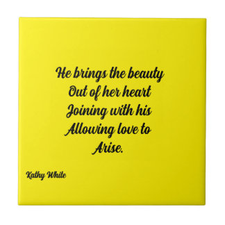He Brings The Beauty Metal Art Tile