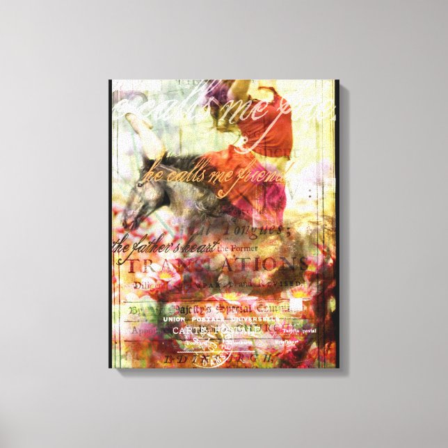 He Calls Me Friend Canvas Print (Front)