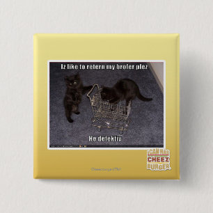 He defectiv 15 cm square badge