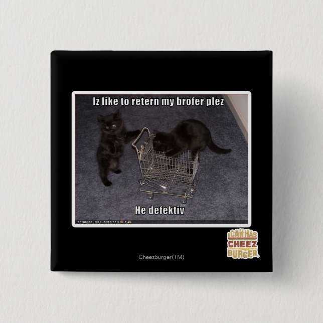 He defectiv 15 cm square badge (Front)