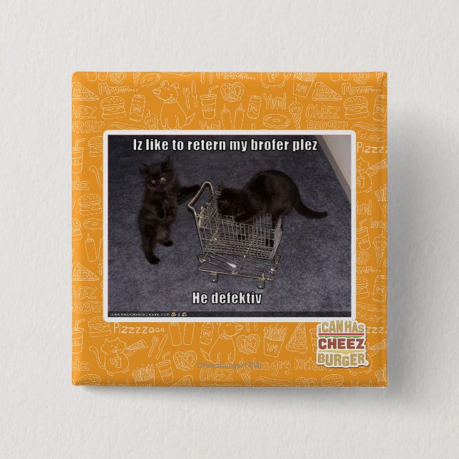 He defectiv 15 cm square badge (Front)