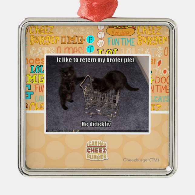 He defectiv metal tree decoration (Front)