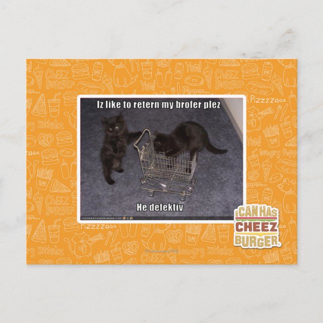 He defectiv postcard (Front)