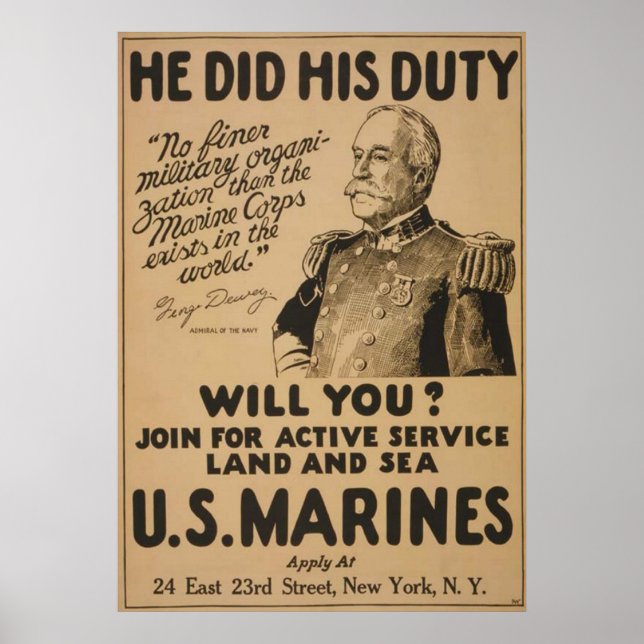 He Did His Duty-Will You Poster (Front)