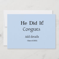 he did it congrats graduation add student name ye