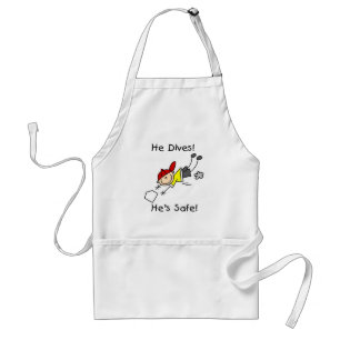 He Dives He's Safe Tshirts and Gifts Standard Apron