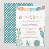 He-Esta She-ESTA Gender Reveal Baby Shower Fiesta