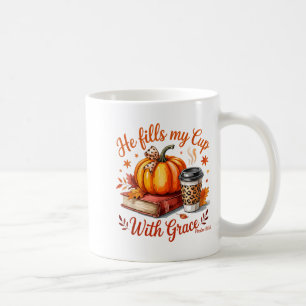 He Fills My Cup With Grace Fall Coffee Pumpkin Chr
