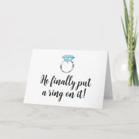 He Finally Put a Ring on it Diamond Engagement