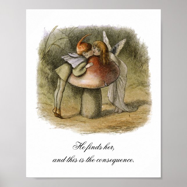 He Finds Her Romantic Fairy Valentine's Day Poster (Front)