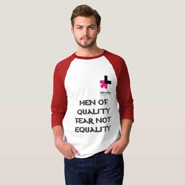 HE FOR SHE, MEN OF QUALITY 1 T-Shirt (Front Full)